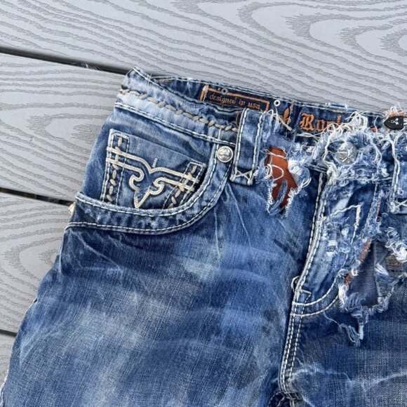 Rock Revival Gary Alt Straight Men’s Sz 33 X 33 Heavy Distressed Destroyed Look - Picture 5 of 9